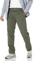 Mens Slim-Fit Wrinkle-Resistant Flat-Front Chino Pant