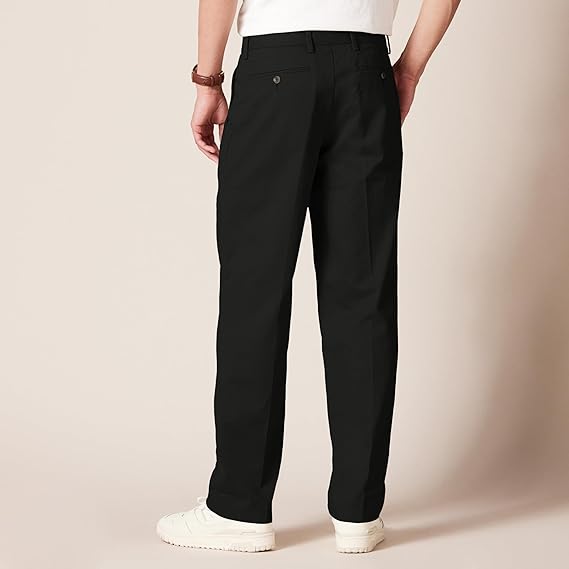 Men's Classic-Fit Wrinkle-Resistant Pleated Chino Pant (Available in Big & Tall)